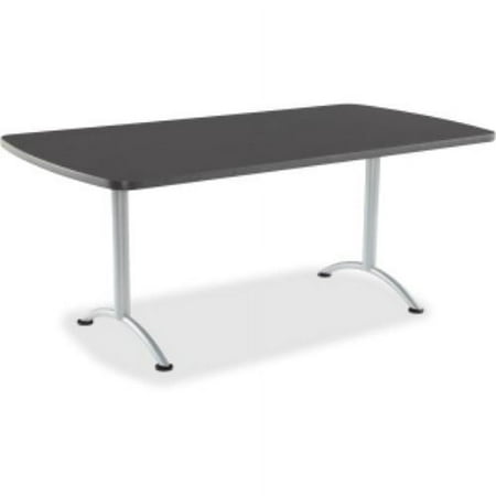 UPC: 0674785692271 | Iceberg Arc Fixed Height Table 36X72 Rectangular  Graphite