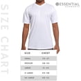 thumbnail image 7 of 5 Pack: Men's Active Dry Fit Moisture Wicking Athletic Performance Workout Stretch V-Neck Short Sleeve Top Small, White, 7 of 7