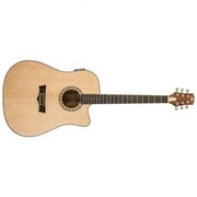 Peavey  Solid Top Dreadnought Cutaway Acoustic-Electric Guitar, Natural