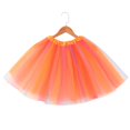 thumbnail image 2 of Women's Candy Color Multicolor Skirt with Puff Petticoat - Polyester, Elastic, for Parties - Size: Waist 50 - 110cm, Length 40cm, 2 of 4