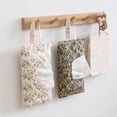 thumbnail image 5 of Quilted Floral Hanging Baby Wipe Pouch - Portable Mommy Bag for Wipes & Diapers, Refillable Wet Wipes Bag & Diaper Wipe Pouch, Compact Wipes Holder for Diaper Bag, Car, Stroller, 5 of 9