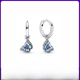 thumbnail image 5 of Pendientes de botón con forma de mariposa con forma de corazón y luz eterna bañados en plata y cobre blanco para el Día de la Madre, 5 of 5