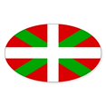 thumbnail image 1 of CafePress - Basque Flag Sticker - Sticker (Oval), 1 of 1
