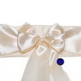 thumbnail image 3 of MDS Pack of 10 satin Chair Sashes Bow for Wedding and Events Supplies Party -Cream, 3 of 8