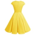 thumbnail image 4 of Dressystar Women 1950s Retro Vintage Short Dress Female Cocktail Party Swing Dress, 4 of 7