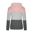 thumbnail image 2 of UAMVSH Plus Size Hooded Sweatshirts for Women Casual Long Sleeve Drawstring Tunic Pullover Color Block Hoodie Tops with Pockets(X-Large,Pink), 2 of 4