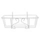 thumbnail image 1 of 1pc maceta rectangular colgando rack balcón flor de flor para el hogar (blanco), 1 of 5