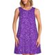 thumbnail image 1 of Fotbe Glitter Purple Vestido de Verano sin Mangas para Mujer – Vestido Midi Línea A, Estilo Camiseta Floral, Vestido Playero Casual y Fluido, 1 of 7