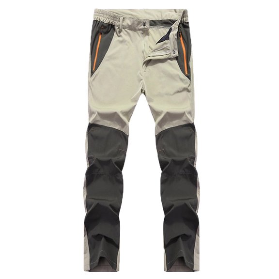 Kayannuo Cargo Pants for Men Clearance Street Men's Casual Pants Men's Fashion Casual Outdoor Color Contrast Charging Trousers Fast Drying Breathable Wicking Wear- Nylon Elast Trousers Pants