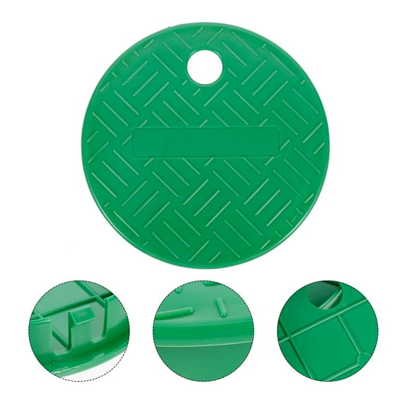 PBPBOX 1 Set Sprinkler Valve Round Box Lid Plastic Green for Irrigation System