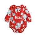 thumbnail image 2 of ITFABS Family Matching Christmas Pajamas Suit/Romper, Short/Long Sleeve Tops+Pants, 2 of 3
