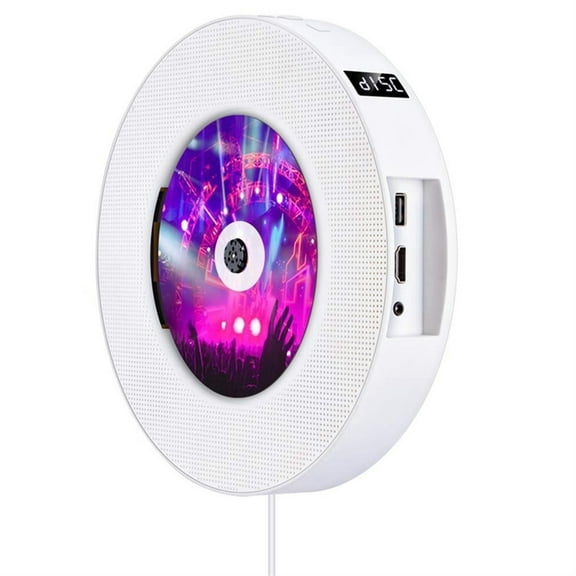 Portable DVD CD Player Wall Mountable Wireless Home Music Player With Remote Control FM Radio Speakers MP3 ,Easy to Use