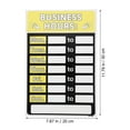 thumbnail image 3 of unbranded 1Set Yellow PVC Business Hours Sign for Business Open Signs Dirt Proof and Sun Protection 11.8x7.9in, 3 of 4
