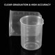 thumbnail image 3 of NUOLUX - 4 vasos graduados de plástico transparente (50 ml, 150 ml, 250 ml y 500 ml), 3 of 5