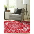 thumbnail image 6 of Unique Loom Richmond Collection Area Rug - Medallion (5' 3" x 8' Oval Red/Ivory), 6 of 6
