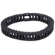 thumbnail image 5 of Cadena portacables Ticfox Tipo abierto flexible de plástico negro para impresora 3D y máquinas herramienta CNC R38 18 mm x 25 mm 0.7 M con conectores finales, 5 of 14