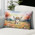 thumbnail image 2 of Welcome Spring Fairy Saint Bernard in Flower Meadow Pillowcase Double Sided St Dog Lover Pillow Case Covers - 13002, 2 of 3