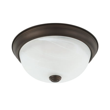 

Capital Lighting 2711 2 Light 4-1/2 Tall Flush Mount Bowl Ceiling Fixture - Bronze