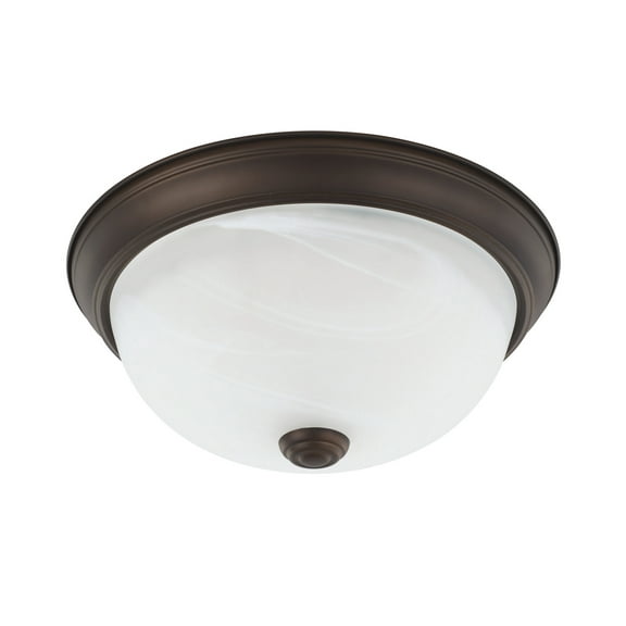 Capital Lighting 2711 2 Light 4-1/2" Tall Flush Mount Bowl Ceiling Fixture - Bronze