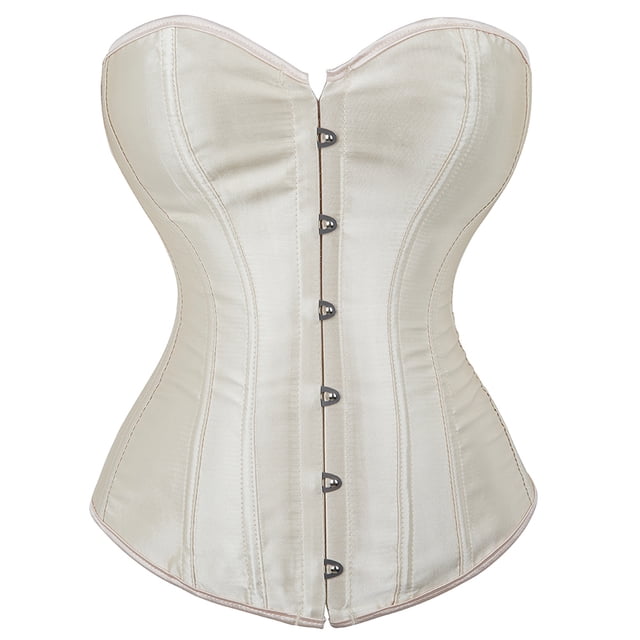 Grebrafan Corsets Bustier à Lacets Femme Beige 2TG
