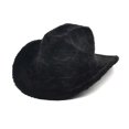 thumbnail image 2 of OJSFQUFP Western Hat Glitter Cowboy Hat for Women Men Party Hat Carnival Fancy Dress Retro Glitter Hat Soft Fabric Lightweight Foldable Elegant Cowboy Hat Costume Accessory, 2 of 4