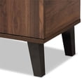 thumbnail image 6 of Pemberly Row Two-Tone Wood 2-Door Shoe Cabinet in Walnut Brown and Gray, 6 of 10