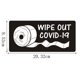 thumbnail image 2 of Pegatinas de suelo con distanciamiento social epidémico, logotipo epidémico, grafiti creativo, pegatinas para ventanas de vidrio, PVC, autoadhesivas, 2 of 6