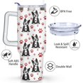 thumbnail image 3 of Double-Walled Dog Lover Coffee Tumbler 40oz - Durable Stainless Steel Mug with Handle & Straw - Cute Gift for Women, 3 of 7