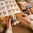 thumbnail image 6 of DIY Fabric Animal Sewing Craft Kit, Beginner Handmade Plush Making Set with Bird Gnome Dog Cat Patterns, Creative Art Gift Kit for DIY Handcraft Lovers, 6 of 8