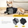 thumbnail image 6 of BT Bear Dog Elbow Protector Shirt, Dog Leg Recovery Suit for Prevent Licking Wound, Dog Shirt with Mesh Pad for Small Medium Large Dogs Black M, 6 of 7