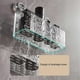 thumbnail image 5 of 1PC Rotating Suction Cup Storage Rack Storage Box Transparent-Gray,L, 5 of 5