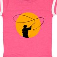 thumbnail image 4 of Inktastic Fly Fishing Sun Silhouette Boys or Girls Baby Bodysuit, 4 of 5