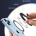 thumbnail image 4 of TECH CIRClE Magnetic Phone Ring Holder for MagSafe, Magnetic Cell Phone Grip Stand Finger Ring Kickstand with Two-Sided Magnetic for iPhone 15 Pro Max 14 13 12,Android,MagSafe Accessories,Black, 4 of 9