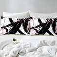 thumbnail image 3 of Erosebridal Housse de Couette Abstraite Simple, Literie à Rayures Ombrées Taille Simple, Déco Géométrique Chic, Réversible 2 Pcs (Sans Couette), 3 of 6