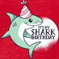 thumbnail image 3 of CafePress - Shark Birthday T Shirt - Mens Football Shirt, 3 of 4