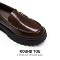 thumbnail image 5 of DREAM PAIRS Women's Platform Loafers Comfortable Cushioned Insole Lug Sole Shoes Chunky Heel Slip-On Casual Flats, 5 of 8