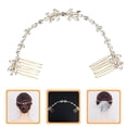 thumbnail image 5 of KAKOWELY Peineta de boda, elegante accesorio para el cabello de novia, peineta doble para novia y dama de honor., 5 of 5