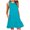 Sky Blue, variant on Kureaily Women's Cuffless Baggy Dress Short Sleeves Midi Dress Business Dresses for Women