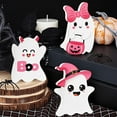 thumbnail image 6 of 3 PCs Pink Halloween Table Decorations, Cute Ghosts Halloween Decor, Pink Halloween Decor - Funny Wood Ghost Decorations, Indoor Decor for Home Office Desk & Girly Halloween Setup, 6 of 7