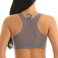 thumbnail image 4 of Sports Yoga Bra Seamless Underwear Mesh See-Through Stretch Workout Crop Vest Bras, 4 of 7