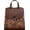 Brown, variant on Women's Butterfly Embossing Bookbag Ladies Large Capacity Flower Backpack Genuine Leather Casual Daypack