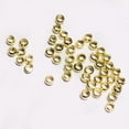 thumbnail image 3 of simhoa 1000 Pieces 2mm Small Metal // Metal Crimp Beads End Spacer Findings for Golden, 3 of 8