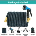 thumbnail image 2 of SUNDAN Expandable Garden Hose 100ft No Kink Flexible Water Hoses for Outdoor with 8-Pattern Spray Nozzle(Black/Blue), 2 of 6