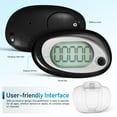 thumbnail image 4 of Minkissy Step Counter 3D Pedometer Clip on Portable Sports Walking Tracker Black, 4 of 7