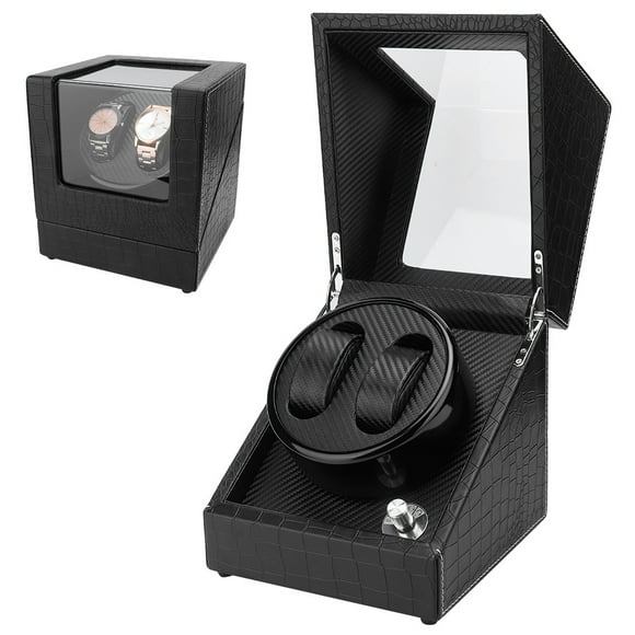 Winder Box Watch Winder Box Mini Single Watch Winder Box Automatic Watch Winder Box 2+0 Automatic Watch Winder Box For Wristwatch Mechanical Watch 100-240V US Plug