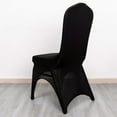 thumbnail image 6 of Efavormart 3-Way Open Arch Black Premium Stretch Spandex Banquet Chair Cover, Fitted Wedding Chair Cover with Foot Pockets - 160 GSM, 6 of 11