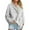 Light Gray #010, variant on Mohiass Womens Oversized Sweatshirt Casual Snap Stand Collar Long Sleeve Pullover Tops Fall Travel Clothes Light Blue L