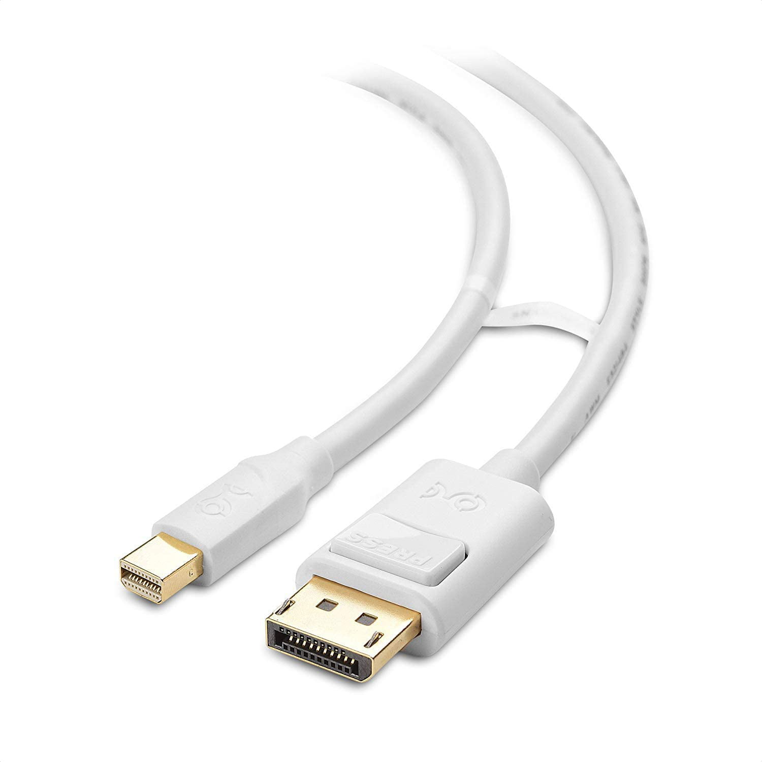 Cable Matters Mini DisplayPort to DisplayPort Cable in White 15 Feet Thunderbolt and Thunderbolt 2 Port Compatible Mini DP to DP 