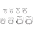 thumbnail image 2 of 500pack External Tooth Star Lock Washers Assortment Kit- for Equipment Fasteners, 2 of 6