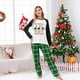 thumbnail image 4 of Pijamas a juego de Navidad para mujer, conjunto de pijamas verdes, Feliz Navidad, flocado, 4 of 4
